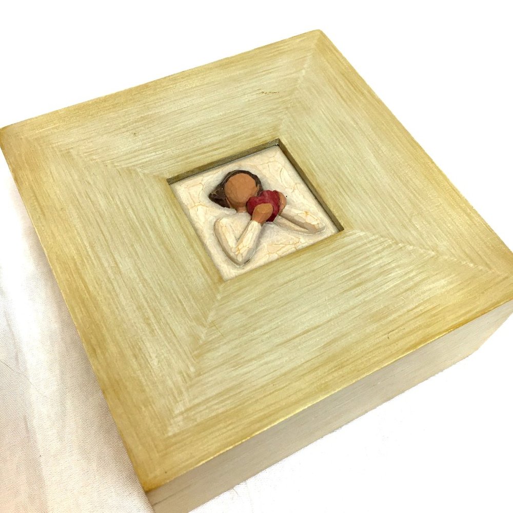 Vtg 2006 Willow Tree From The Heart Hinged Box